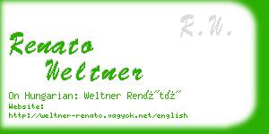 renato weltner business card